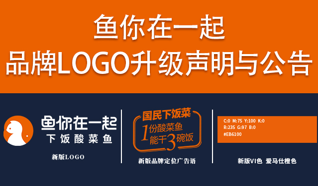 鱼你在一起品牌LOGO升级声明与公告